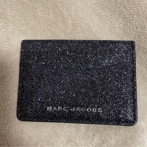 Marc Jacobs limited edition glitter card holder (black)